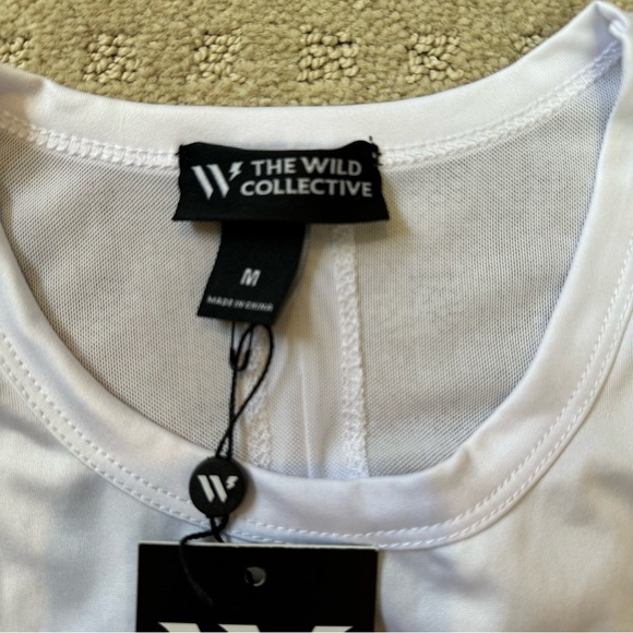 🆕  The Wild Collective Austin FC  open- back Tie-Back Tank Top -White , Size M - Picture 5 of 13